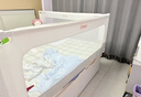 丸丫婴儿床围栏宝宝防摔床护栏床边防掉档板防护栏加高2.0米卡其一面 实拍图