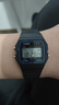 卡西欧（CASIO）时尚潮流复古小方表液晶显示防水运动学生石英手表 男女同款 F-91W-1 实拍图