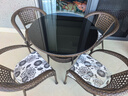 凝企阳台休闲桌椅户外桌椅套装阳台茶桌小茶台藤椅三件套阳台喝茶桌椅 90双层圆桌 四椅一桌 实拍图