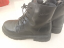 回力官方马丁靴男靴秋冬季皮面防水厚底工装靴黑色靴子男 42加绒 实拍图