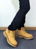 骆驼（CAMEL）【王俊凯同款】马丁靴男新款百搭男士大黄靴户外徒步工装登山靴子 GE122W7757T 金黄色 (男款) 39 实拍图