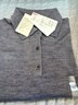 优衣库女装精纺美利奴羊毛POLO领针织衫/通勤478333 07 青灰色 3XL /170/108C 实拍图
