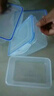 挺力（TINGLI）保鲜盒家用食品级密封透明带盖长方形微波炉专用饭盒 1500ML 加厚4个装 实拍图