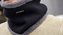 南极人毛线帽男保暖针织护耳冬加绒加厚包头套围脖帽子女N18M2519 黑色 实拍图