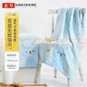 金号A类浴巾纯棉儿童浴巾婴儿夏天纱布洗澡毛巾吸水女士浴巾无捻绣花 实拍图