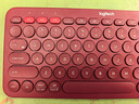 罗技（Logitech）时尚系列 K380 无线键盘 蓝牙办公键盘 女友 便携超薄键盘 笔记本键盘 红色 实拍图