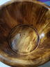 川柏香实木泡脚桶木桶洗脚盆木桶家用足浴桶泡脚木质香柏木碳化木制脚盆 30cm 【碳化加大】+艾草30包 实拍图