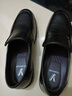 意尔康皮鞋秋季商务休闲套脚皮鞋舒适牛皮中老年爸爸鞋 97689W 黑色 41 实拍图