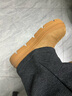 百丽厚底保暖毛毛鞋女冬季二层牛皮复古勃肯鞋JD009DM5 棕单里 37 实拍图
