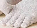 棉十三五指袜子女士新疆棉分趾中筒袜防臭抗菌五趾袜秋冬季长筒袜5双装 实拍图
