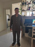 芬腾可安（FENTENGCARE）睡衣男士纯棉春秋季长袖长裤开衫翻领两件套家居服休闲可外穿QH 实拍图