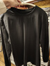 京东京造5A抗菌长袖t恤男新疆棉圆领衣服男装卫衣打底衫春季内搭 黑色 2XL 实拍图