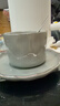 古莜轻奢咖啡杯子高档欧式下午茶咖啡杯套装高颜值拉花杯碟拿铁杯浅灰 实拍图