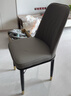 全今餐椅家用轻奢现代简约皮椅子软包餐桌椅餐厅饭店休闲歺椅靠背凳子 深灰色-第二代加固三脚架质保5年-金腿 实拍图