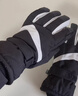 目丸保暖手套男女户外冬天骑行防寒风加绒厚触屏女防水冬季棉滑雪手套 4#雪花圆标黑色（拼色男款） 实拍图