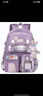 爱迪生发明家初中生书包黛露小学生大容量女生减负双肩背包 2260-2 紫色大号 实拍图