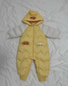 巴拉巴拉童装婴儿连体羽绒服连体衣宝宝衣服2025冬装哈衣爬服萌趣男童女童 黄色小鸡-白鸭绒 90 cm-充绒量94g 实拍图