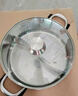苏泊尔SUPOR 304不锈钢直型火锅加厚鸳鸯锅28CM电磁炉汤锅ET28AAS03 实拍图