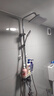 莱尔诗丹淋浴花洒套装 方形喷枪花洒银色 全铜主体龙头增压花洒全套 F816 实拍图