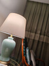 繁登堡（fandengbao）北欧陶瓷台灯卧室床头灯美式轻奢创意客厅台灯温馨书房床头柜灯 EA2129小号-约60CM高-全铜底座 按钮开关+单色暖光LED 实拍图