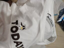 betu百图女装春装新款宽松韩版卡通印花短袖T恤ins潮JD2102T08 白色 L 实拍图