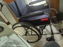 鱼跃(yuwell)轮椅车H051折叠老人轻便旅行手推车钢管免充气胎代步车 实拍图
