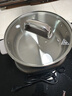 九阳（Joyoung）0涂层IH秒涮电火锅火锅专用锅电锅家用4-8人分体式可拆洗多功能电蒸锅不锈钢电煮锅6L火锅锅GN12 实拍图
