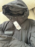 雪中飞秋冬新款时尚休闲舒适廓形男士“H”版型印花立领连帽羽绒服男 黑色|8056 L /175/96A 实拍图