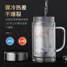 富光拾喜（FUGURNG BESTJOY）双层玻璃杯男女办公水杯 带手柄带滤网大容量泡茶杯子 520ml本色 实拍图