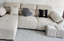酷比得2025新款现代简约奶油风沙发客厅转角贵妃组合猫抓布艺沙发 2.58米单扶手单位+单人位+贵妃 (尊享版云端坐感)微光雪尼尔绒 实拍图