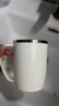 bdo漱口杯不锈钢双层把手杯轻奢高颜值牙刷水杯杯子简约白单只 实拍图