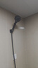四季沐歌（MICOE）黑色增压淋浴花洒喷头套装 浴室淋浴头花洒手持花洒三件套HS125 实拍图