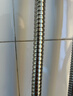 九牧（JOMOO）花洒软管不锈钢双扣防缠绕耐高温加厚PVC内管淋浴软管H2121【2m】 实拍图