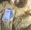 迷你巴拉（minibala）【迷你小蛋仔】婴儿羽绒服三防连体羽绒服男女童宝宝连体衣 蜜糖黄31214 【白鸭绒-1000+清洁度】 100 CM 2-4岁 实拍图