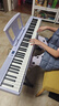 特伦斯折叠钢琴88键便携式电钢琴成人儿童电子琴重力度键盘V30pro钢琴 梦幻紫+专用琴包 实拍图