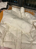 雅鹿2025新款轻薄羽绒服女舒适大码简约百搭短款立领潮流宽松女士外套 米色 L 推荐120-140斤 实拍图