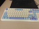狼蛛（AULA）S99无线蓝牙有线三模键盘机械手感 游戏电竞专用 99键 RGB背光拼色静音键盘鼠标套装mac电脑键盘 S99烟雨蓝【三模/RGB】+RGB无线鼠标 实拍图