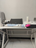 甄严选电脑桌台式电竞桌椅套装组合桌子办公家用桌学习桌书房书桌写字桌 【白架+白碳纤纹面】单桌100*60 实拍图