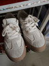 百思图25新款时尚复古户外运动德训鞋厚底女休闲鞋V2506AM5 米/灰/银 36 实拍图