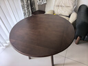 家逸实木折叠圆桌现代简约餐桌椅家用小户型方桌方圆两用吃饭桌子 实拍图