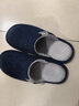 回力棉拖鞋男女士加绒秋冬季室内防臭滑保暖棉拖鞋HL0006蓝色40-41码 实拍图