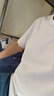 京东京造10A抗菌男士t恤短袖打底衫男装衣服新款纯棉圆领休闲内搭新年白L 实拍图