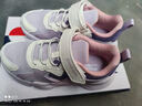 鸿星尔克（ERKE）童鞋男女童运动鞋儿童缓震轻便跑鞋淡紫粉/微晶白/神秘紫33 实拍图