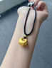 中国黄金（CHINA GOLD）金珠小胖福黄金项链男士女士足金吊坠新年生日礼物送女朋友对象 约0.36g金珠小胖福黄金吊坠【赠黑色编绳】 实拍图