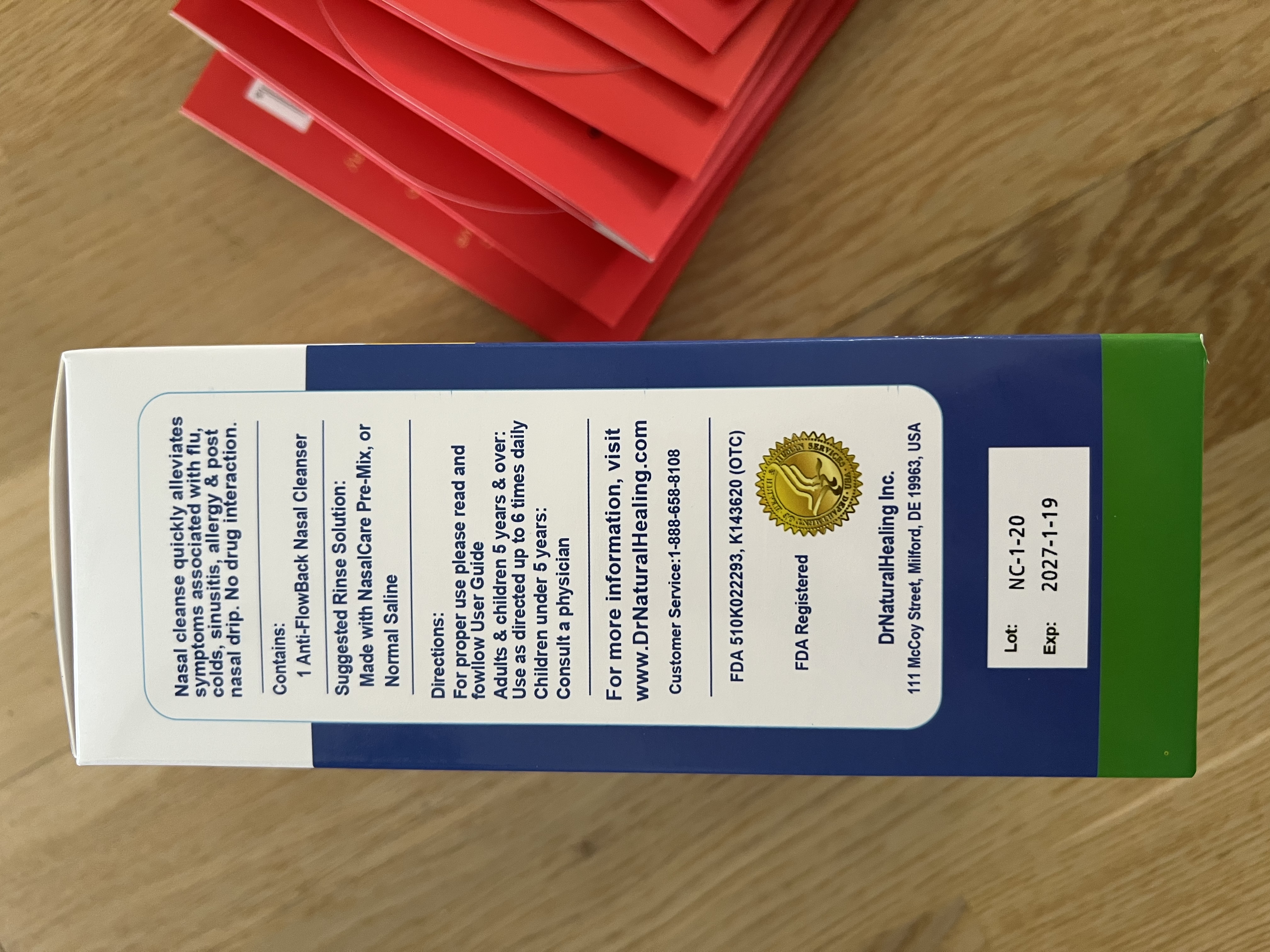 NasalCare 成人洗鼻剂 2袋/包  美国进口洗鼻盐搭配洗鼻器  鼻炎花粉过敏 实拍图