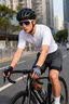 沃萨维（WOSAWE）公路车夏季骑行短裤男透气休闲骑行服自行车五分裤山地车速降套装 跨越三代-石墨灰 一体坐垫 L （适合70-80公斤） 实拍图