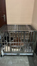 金百特【满焊加粗全方管】不锈钢狗笼子大型犬宠物狗屋狗别墅金毛哈士奇 【全方管】-长110*宽72*高95-萨摩 金毛等 折叠款满焊-免安装【带脚垫板】 实拍图