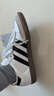 阿迪达斯（adidas）三叶草SAMBA OG J男女经典运动鞋桑巴德训鞋T头鞋 JQ4112白/灰 实拍图