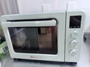 海氏（Hauswirt）C40三代电烤箱家用烘焙多功能发酵一体机食品级搪瓷内胆智能菜单情人节礼物 湖水绿 40L 实拍图