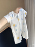 童泰（TONGTAI）婴儿连体衣夏薄款纯棉衣服初生宝宝蝴蝶哈衣无骨爬服粉色59cm 实拍图